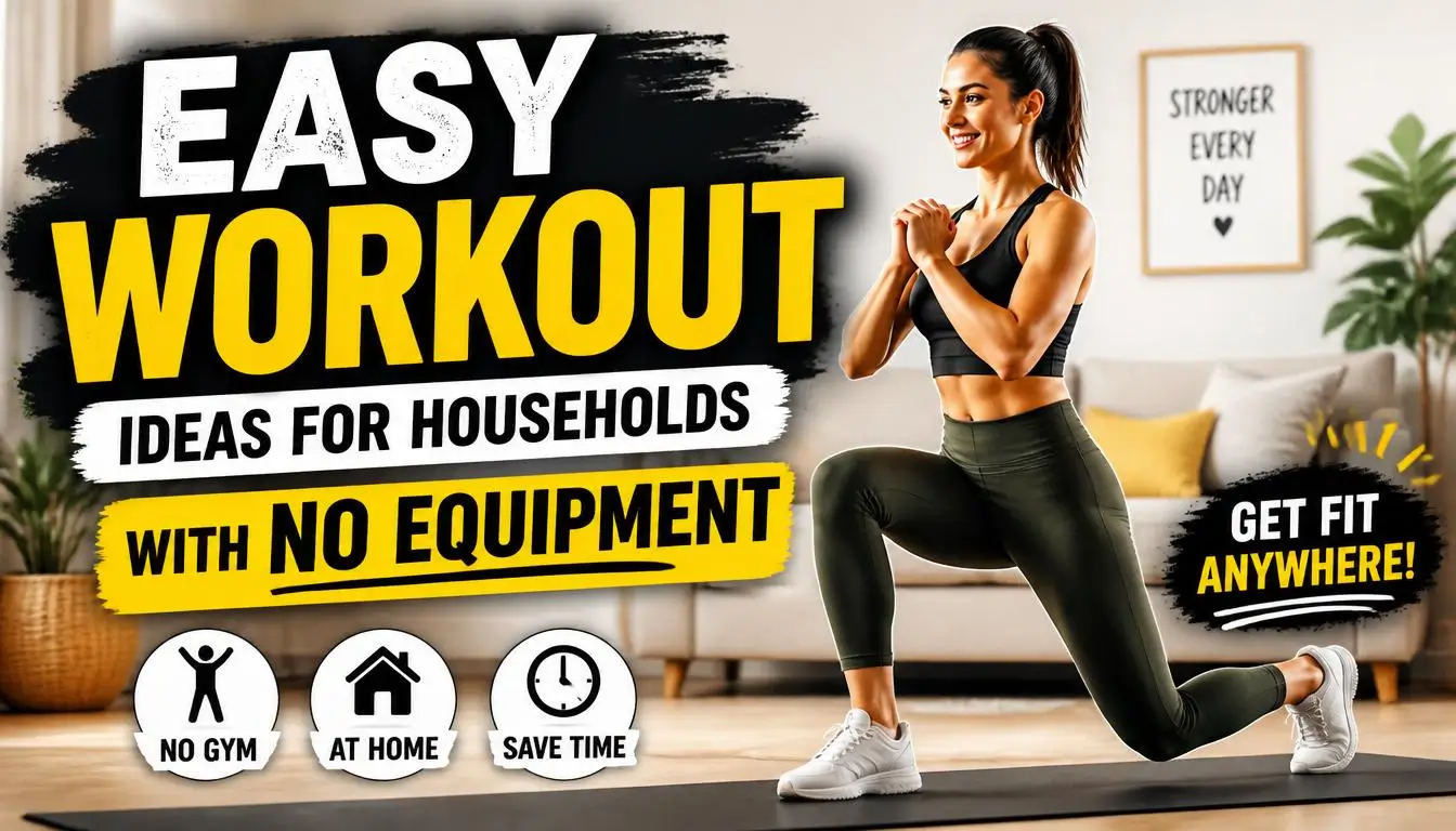 Easy Workout Ideas for Households With No Equipment