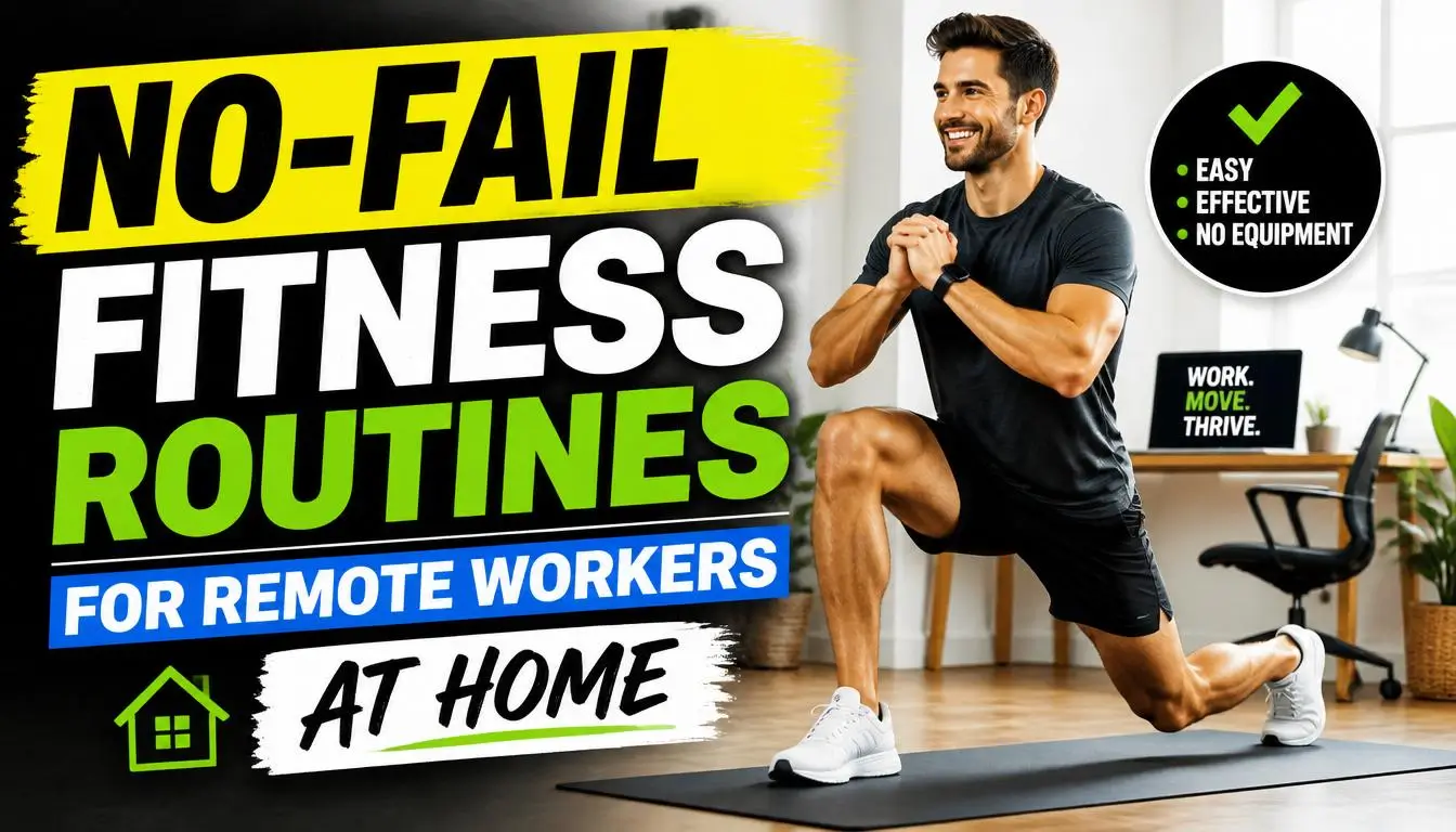 No-Fail Fitness Routines for Remote Workers at Home